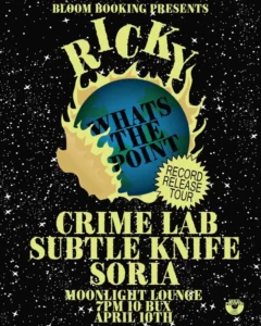 Ricky * Crime Lab * Subtle Knife * Soria