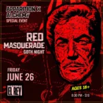Red Masquerade Goth Night