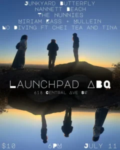 Hannett Beach * Miriam Kass + Mullein * The Hunnies * Junkyard Butterfly * No Diving ft. Chei Tea & Tina