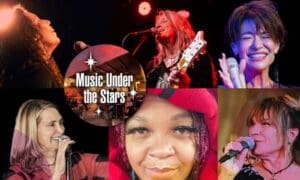 Ladies Sing the Blues featuring Liz Melendez, Caroline Aiken. Hillary Smith, Wendy Beach, and Rachel Ross, plus Joanie Cere, Curator